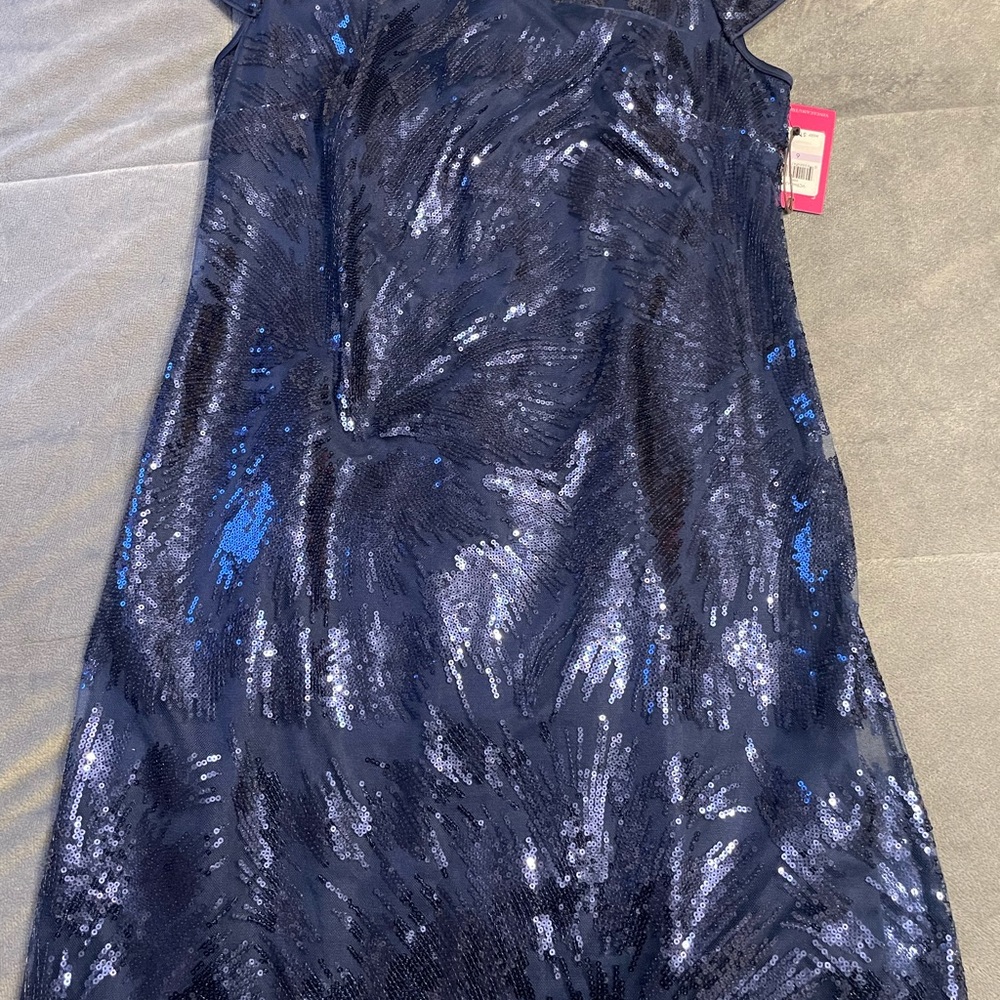 Vince Camuto Navy Blue Sequin Dress size 6 & 8